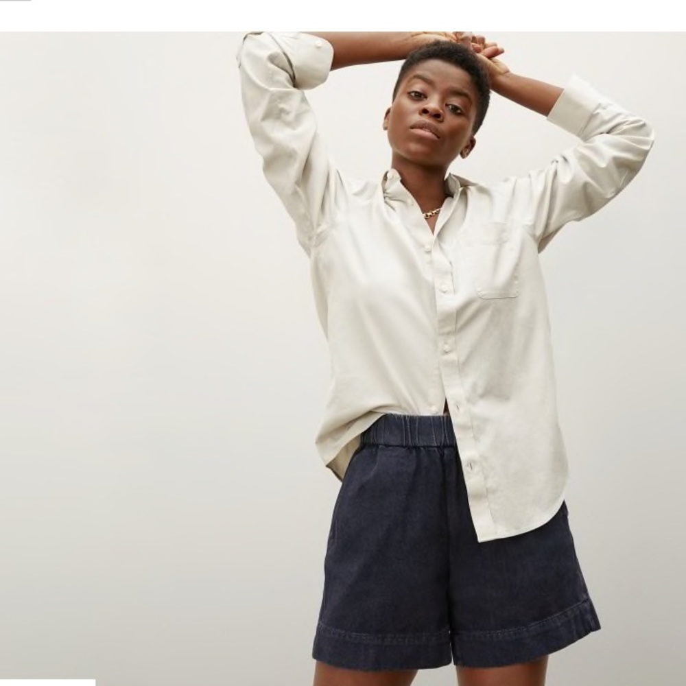 Women's Black Denim Shorts